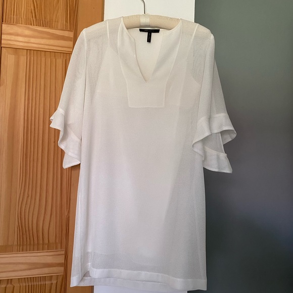 BCBGMAXAZRIA Tati Ruffle-Sleeve Dress - Picture 4 of 5